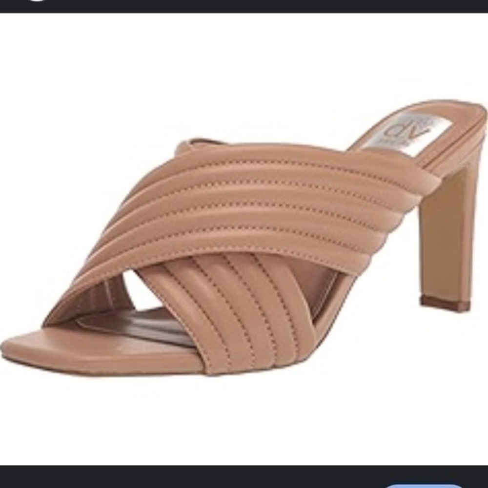 DV Dolce Vita Siren Tan Heel Open Toe Sandals Size 10